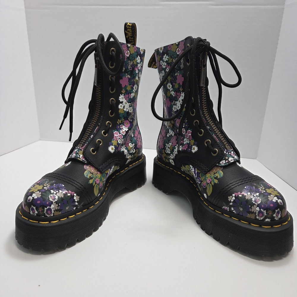 Dr. Martens Sinclair Hi Multicolor Floral Lace-Up Boots